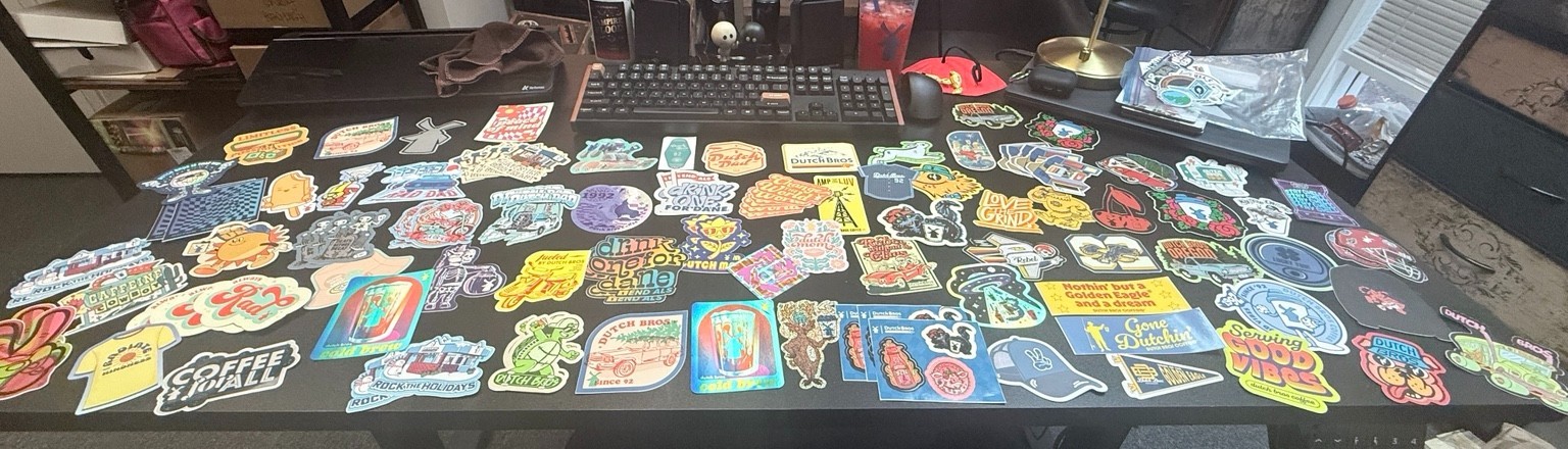 111 Dutch Bros Stickers HUGE LOT 70+ Designs 2021-2026 + New Oct Drop
