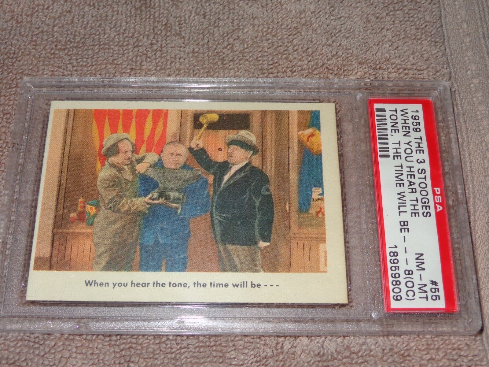 1959 FLEER THE THREE  STOOGES #55 WHEN YOU HEAR THE TONE ...\