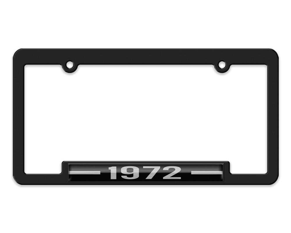 1972 Classic Car & Truck License Plate Frame. Antique Automobile year models. 1972 Classic Car & Truck License Plate Frame. Antique Automobile year models.