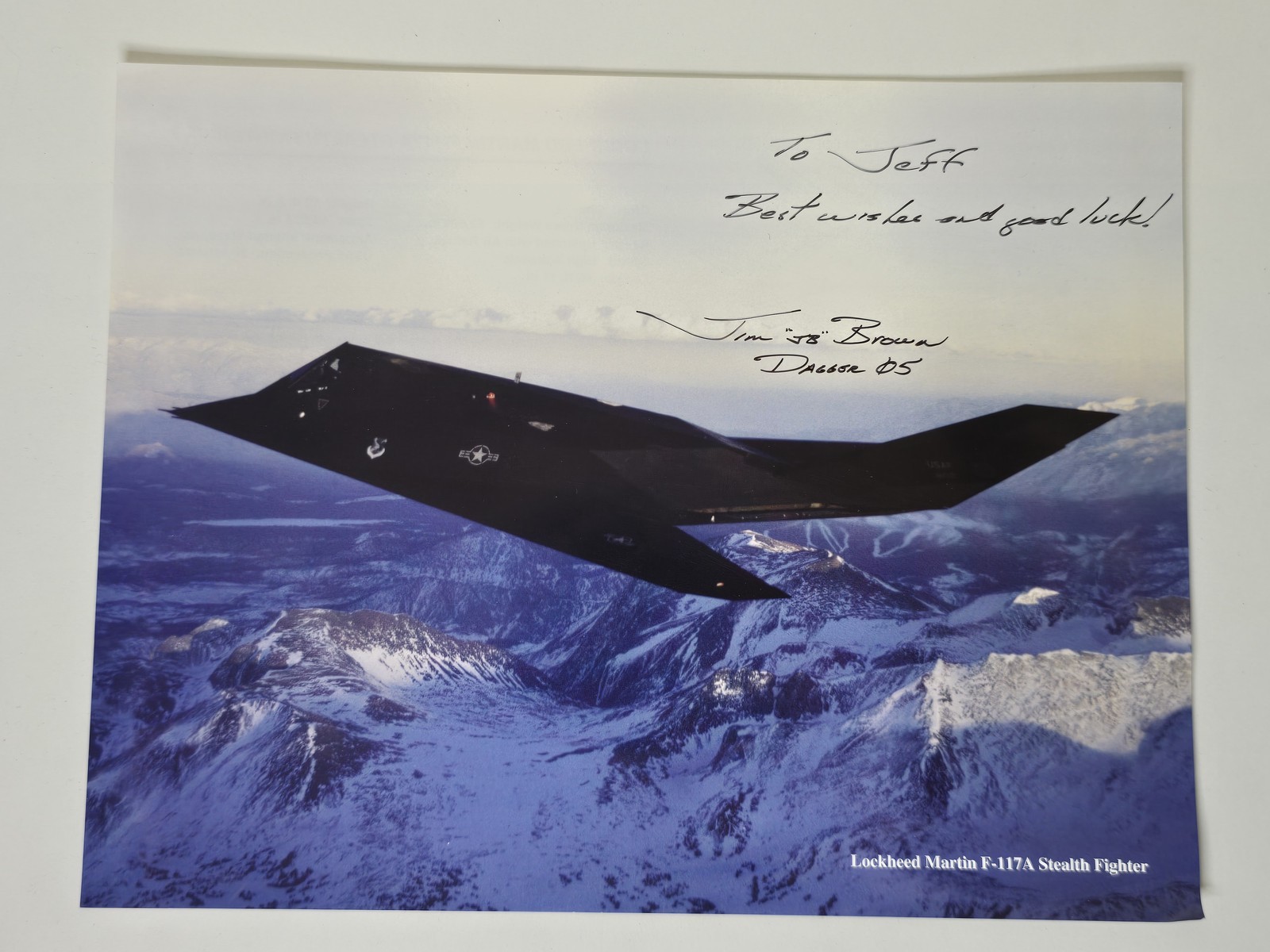 James JB Brown III Signed F-117A Nighthawk Photo Dragon 05 Skunk Works Classic James JB Brown III Signed F-117A Nighthawk Photo Dragon 05 Skunk Works Classic