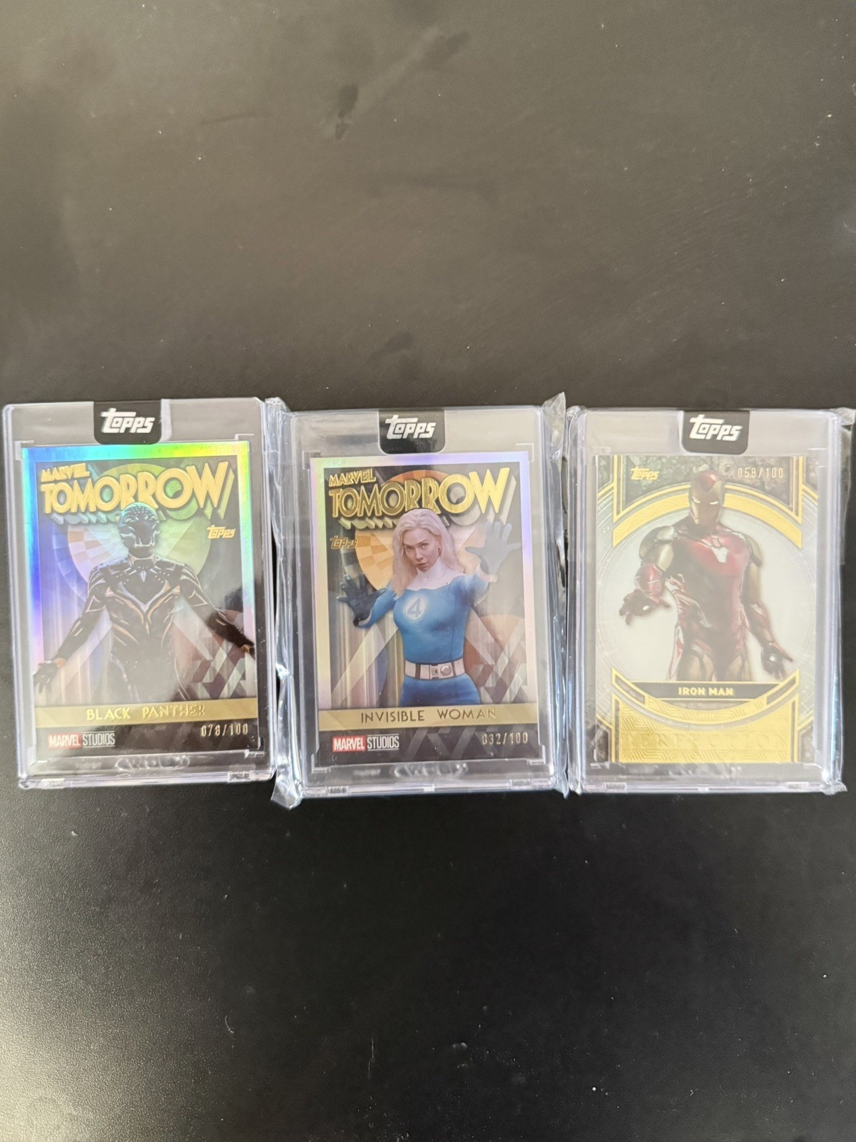 2025 Topps Marvel The Collector Iron Man Perfection, Invisible Woman and BP Lot 2025 Topps Marvel The Collector Iron Man Perfection, Invisible Woman and BP Lot