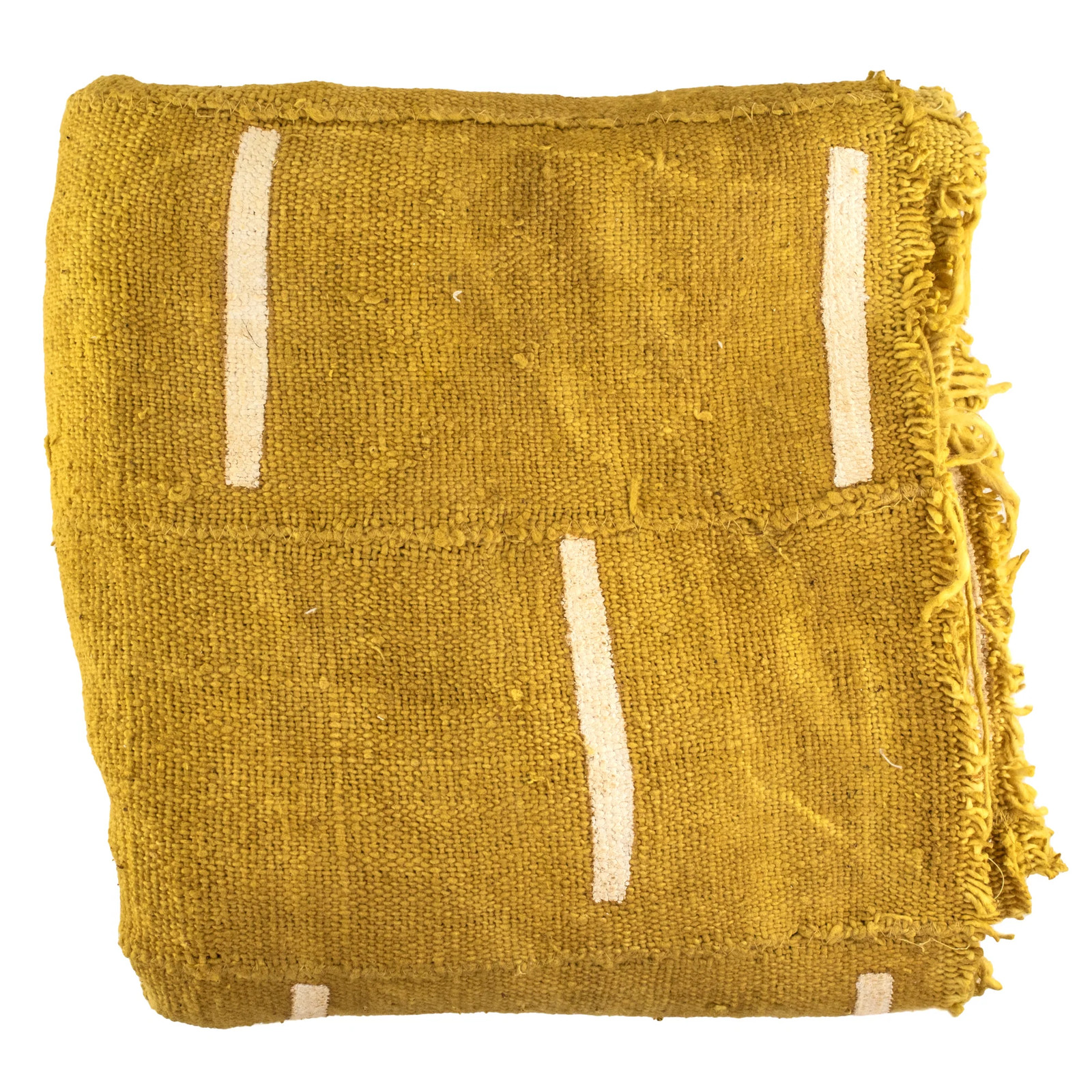 Earthy Mustard Bogolan Mali Mud Cloth Minimalist Design African Yellow Cotton Earthy Mustard Bogolan Mali Mud Cloth Minimalist Design African Yellow Cotton