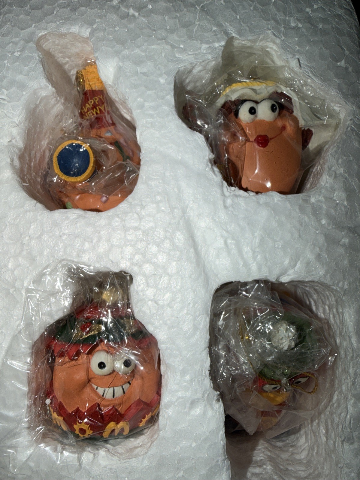 Vintage 1996 McDonald’s Merry McNuggets Christmas Ornaments Set of 4 - BRAND NEW