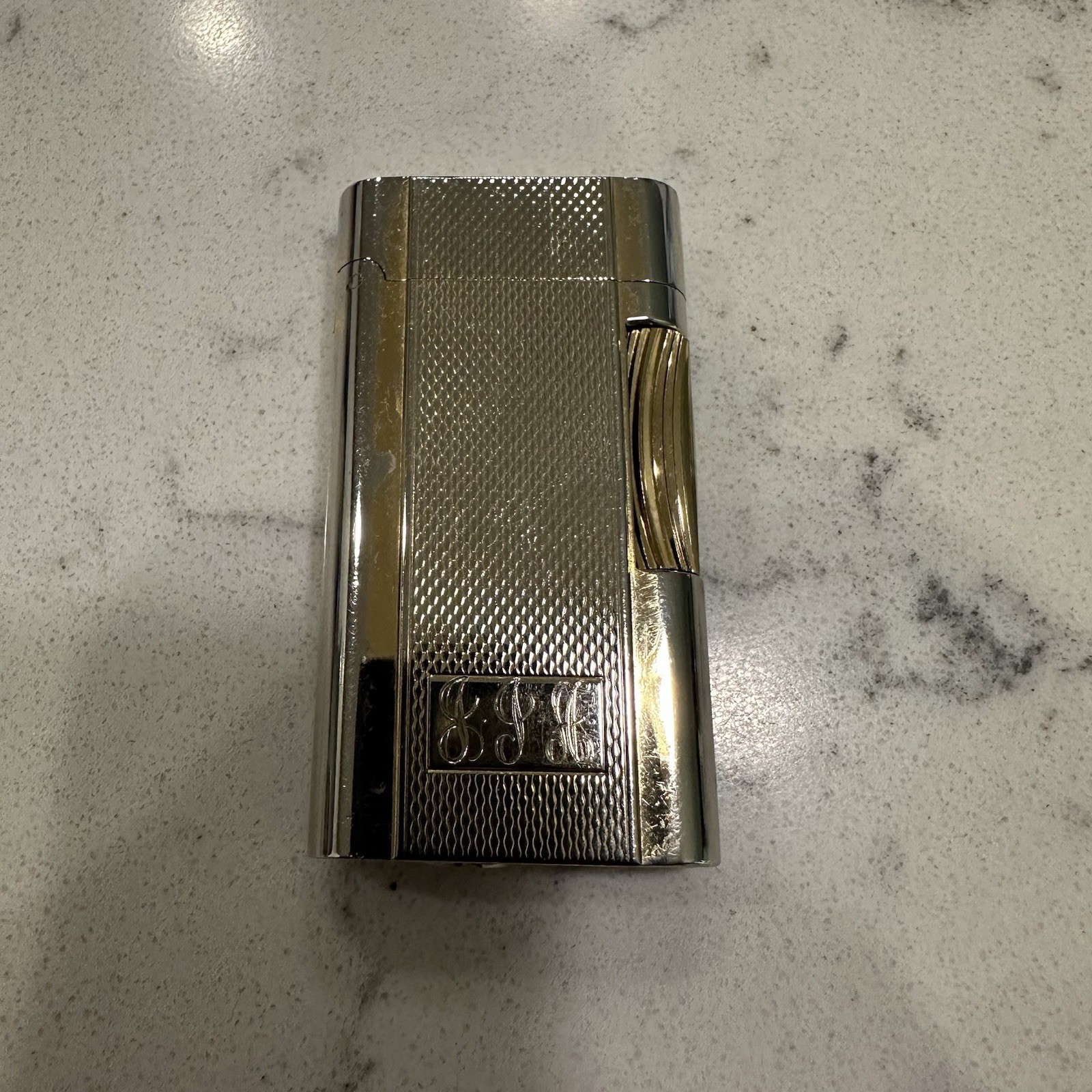 Vintage Zippo Contempo Butane Lighter Gold tone Engraved Vintage Zippo Contempo Butane Lighter Gold tone Engraved