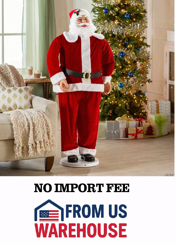 58" Animated Dancing Santa Christmas Decoration Musical Moving Figure FreeshipUS