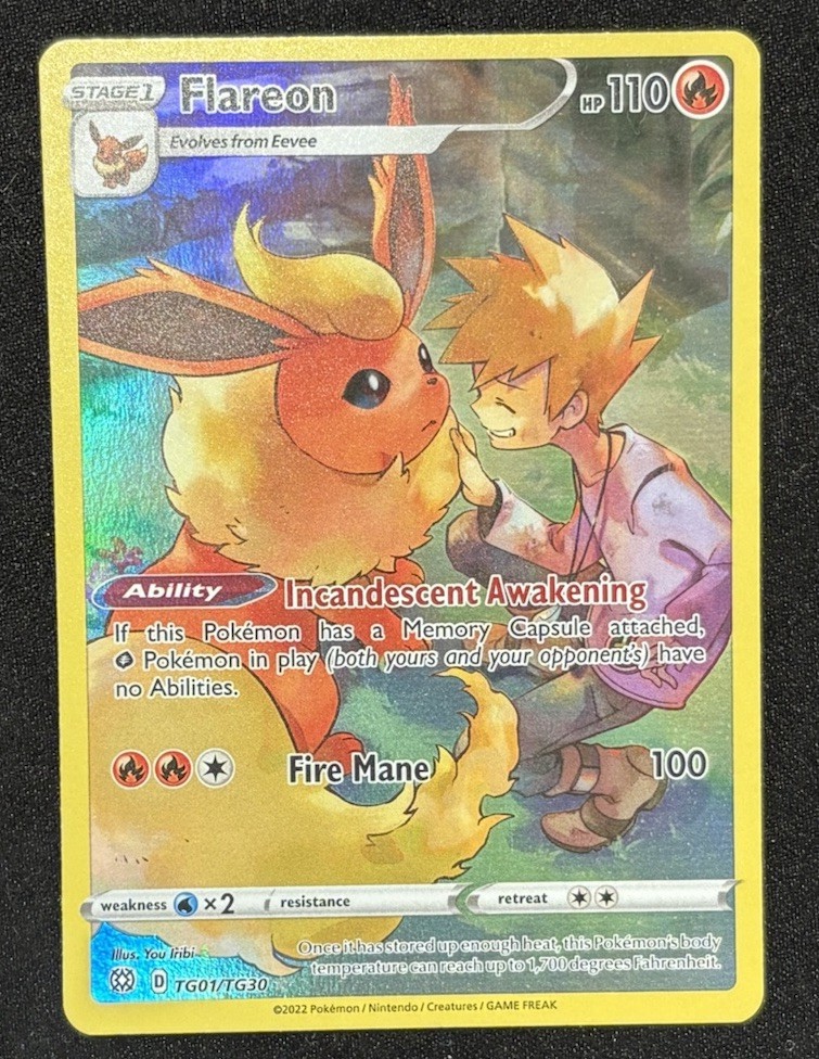 The Pokémon Company Flareon TG01/TG30 Brilliant Stars TG Holo Ultra Rare 2022 The Pokémon Company Flareon TG01/TG30 Brilliant Stars TG Holo Ultra Rare 2022