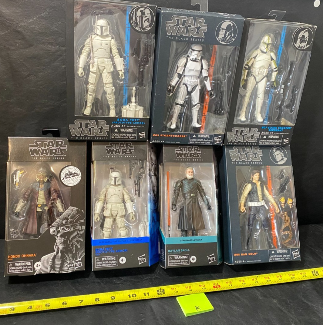 Star Wars Black Series action figure lot Boba Fett Baylan Skoll Hondo Ohnaka +