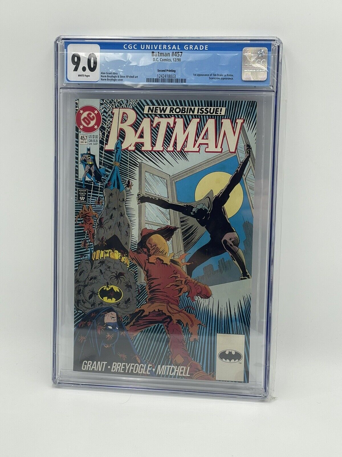 Batman #457 CGC GRADED 9.0 1st appearance Tim Drake as Robin