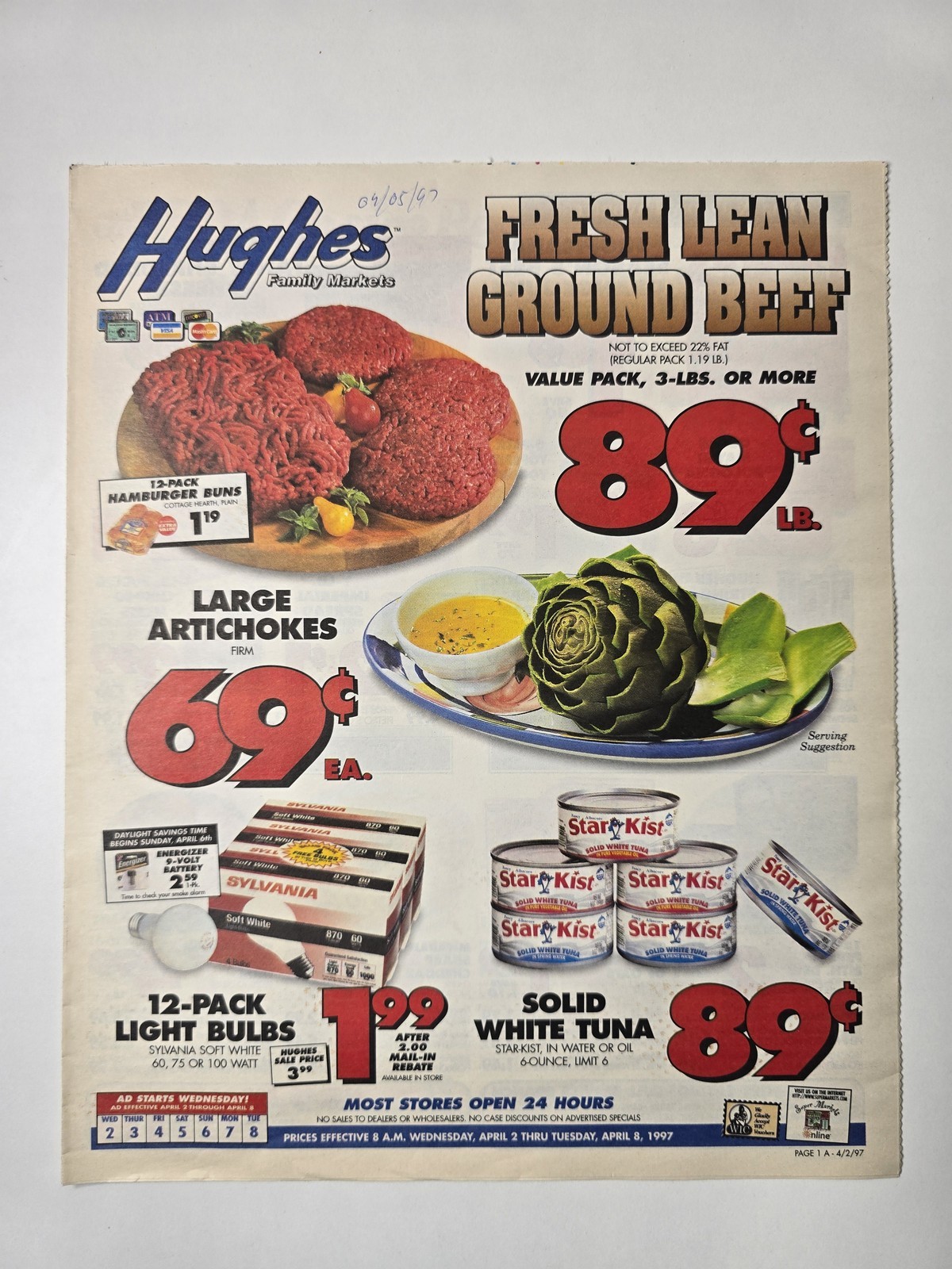 1997 Hughes Family Markets Passover Grocery Circular California Ads 8 Pages 1997 Hughes Family Markets Passover Grocery Circular California Ads 8 Pages