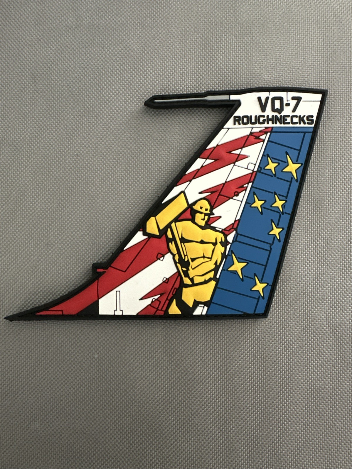 VQ-7 Roughnecks E-6B TACAMO Tail PVC Patch VQ-7 Roughnecks E-6B TACAMO Tail PVC Patch