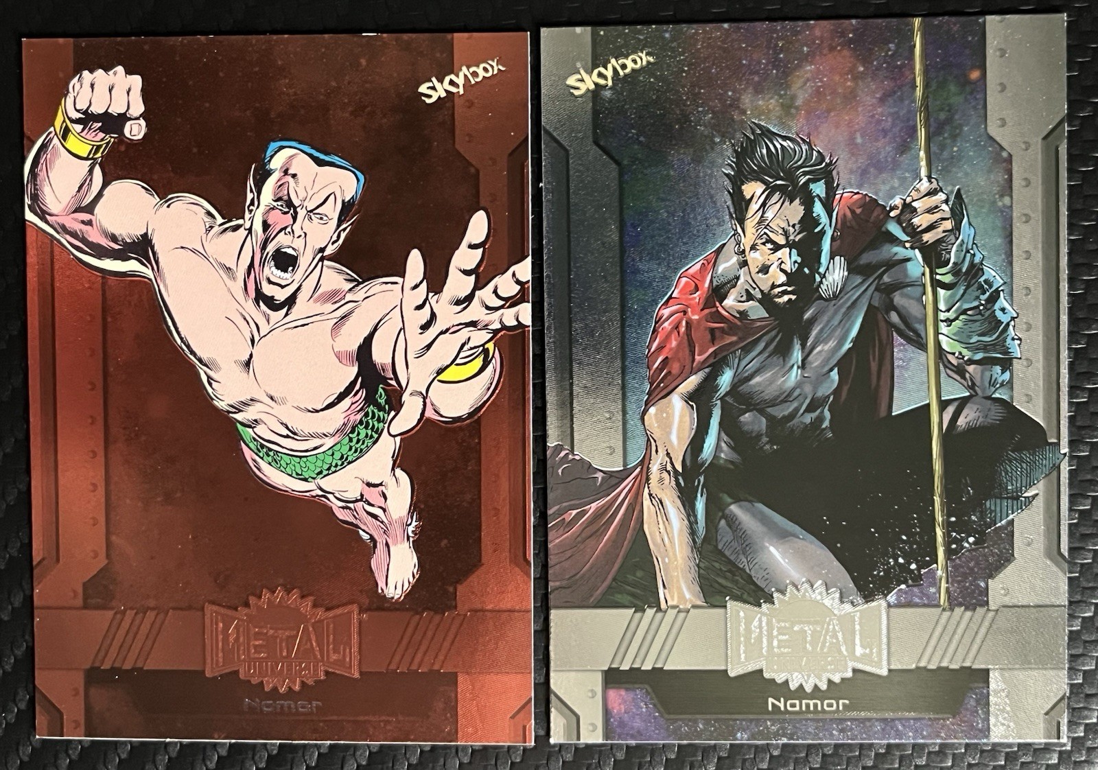SkyBox 2023 Marvel Metal Universe Avengers 2-Card Lot Namor #62 #162 SkyBox 2023 Marvel Metal Universe Avengers 2-Card Lot Namor #62 #162