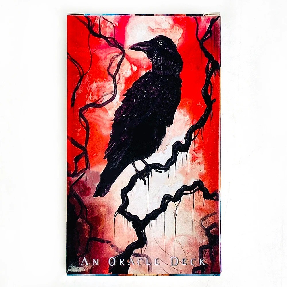 Crow Oracle Deck 53 Cards Mystic Raven Art Divination Game English Crow Oracle Deck 53 Cards Mystic Raven Art Divination Game English