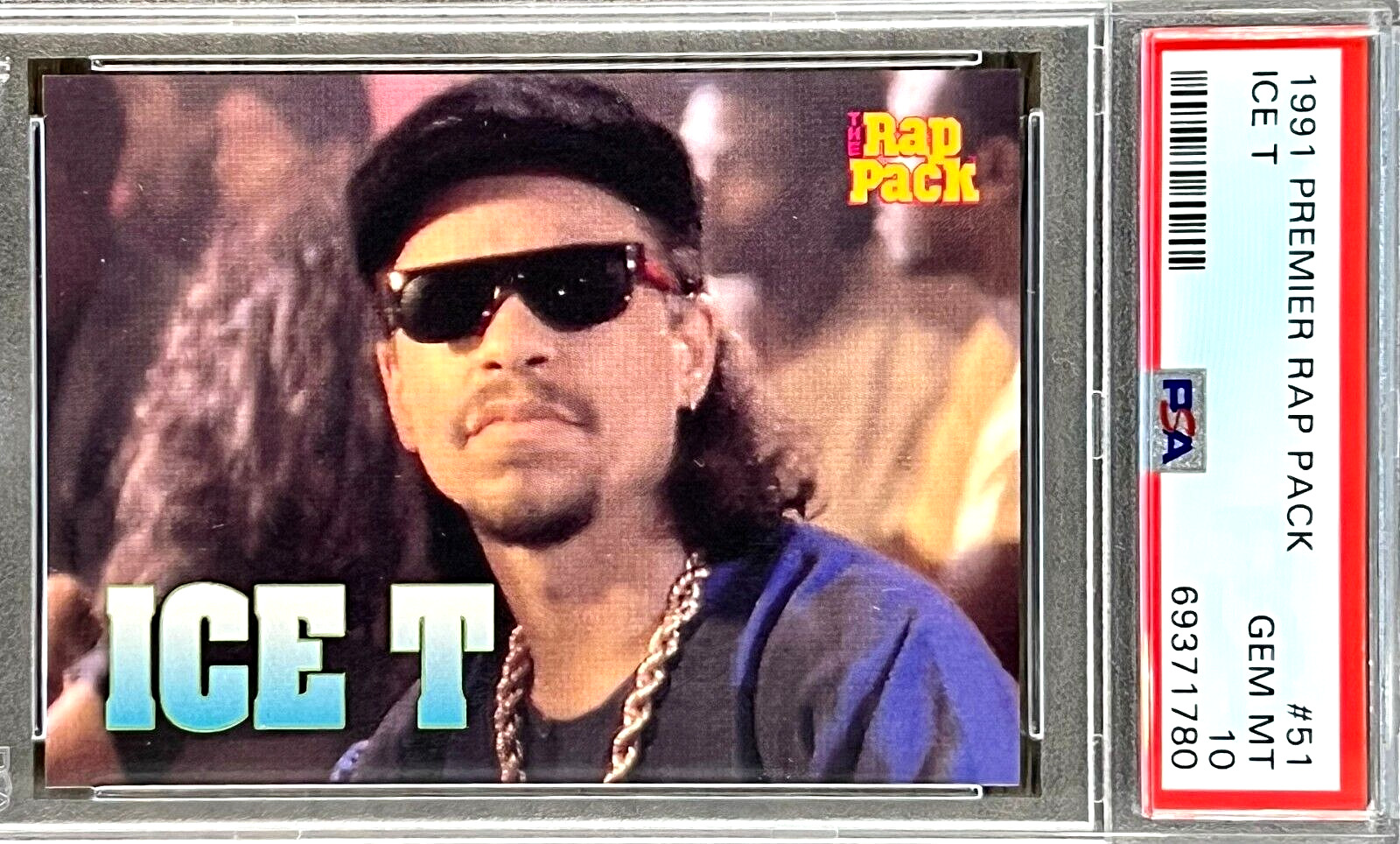 1991 Premier Rap Pack Ice T #51 PSA 10 GEM MINT (RARE: Population of 9)