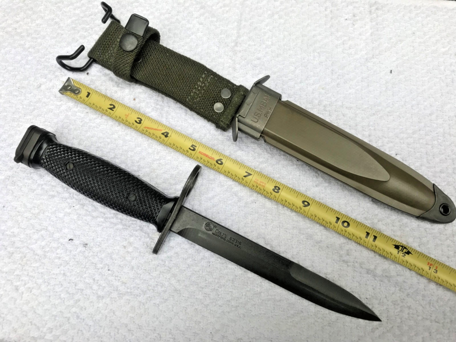 Super Nice Vietnam Era M-7 COLT Blade marked BAYONET AND SCABBARD Super Nice Vietnam Era M-7 COLT Blade marked BAYONET AND SCABBARD