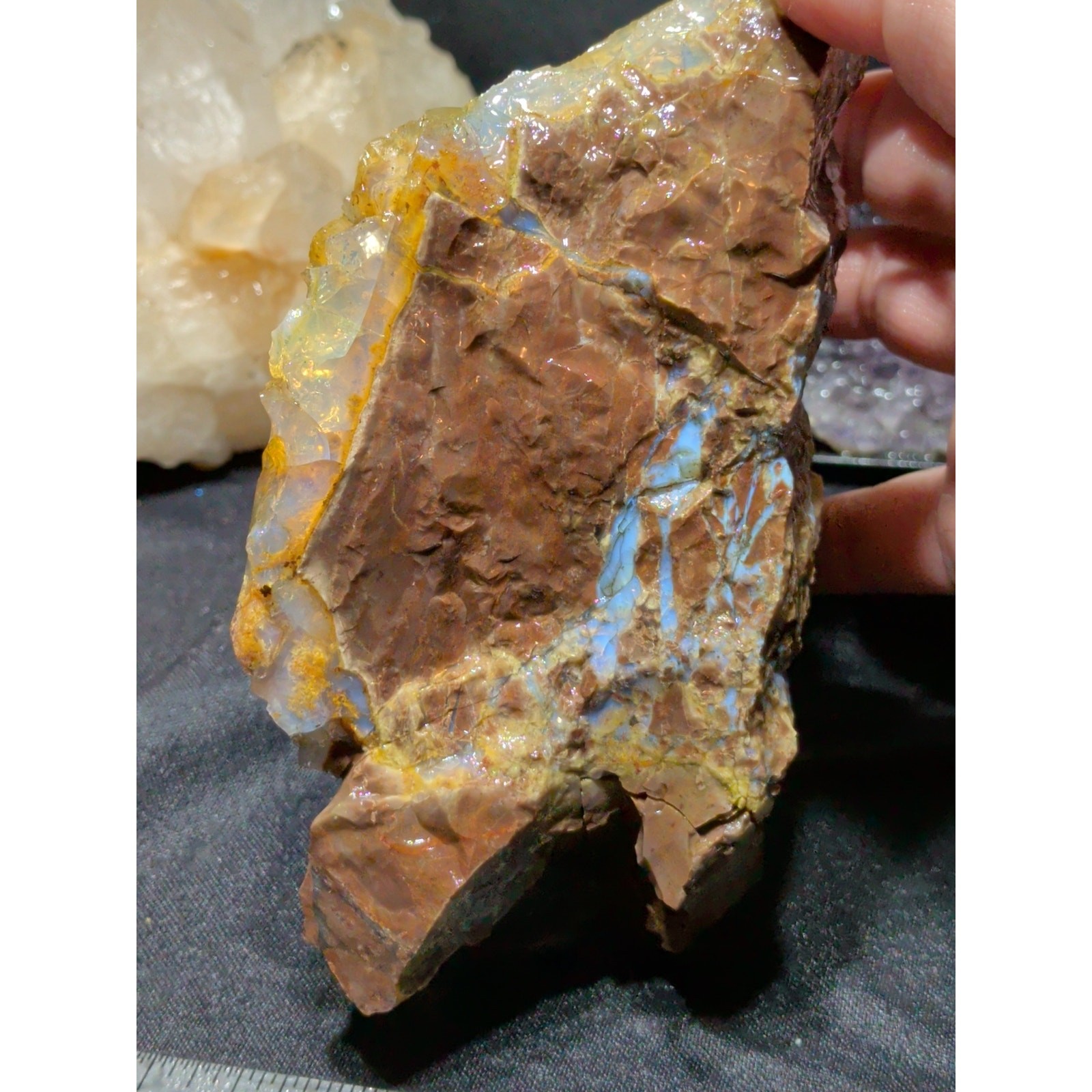 Multicolored Opal w/ Rainbows Specimen Natural (1lb 9oz)