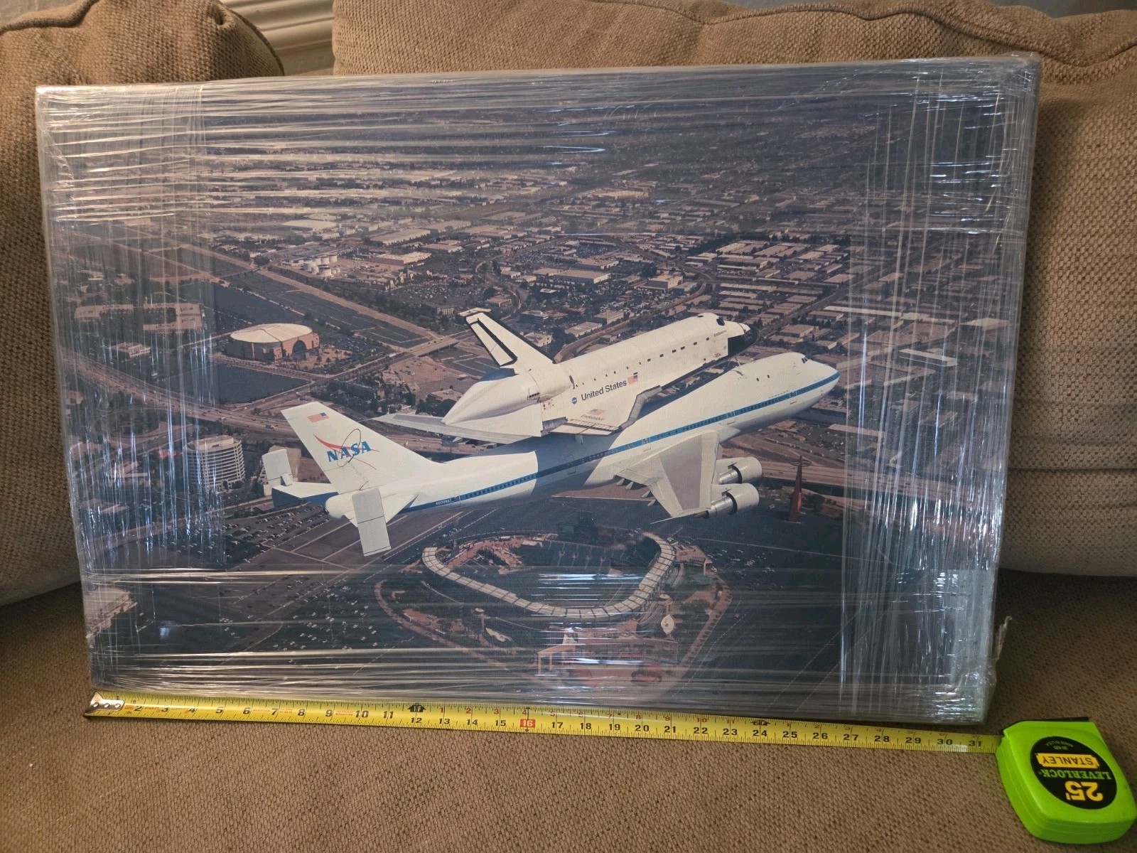 Vintage NASA Anaheim Angels 21x31.5 Canvas Endeavor Space Shuttle Boeing 747 SCA Vintage NASA Anaheim Angels 21x31.5 Canvas Endeavor Space Shuttle Boeing 747 SCA