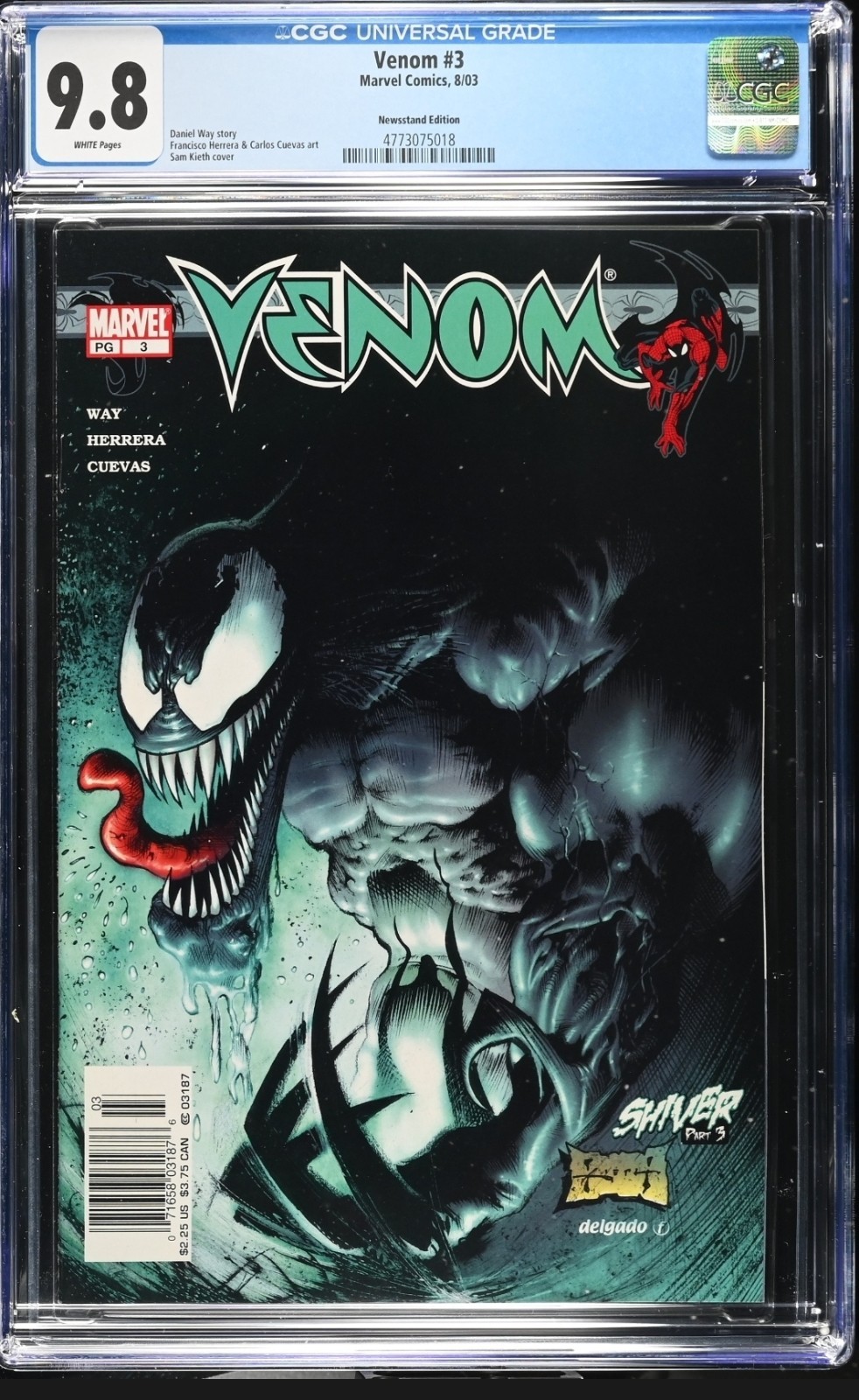 Venom #3 2003 Newsstand Edition Cgc 9.8 Rare Htf Venom #3 2003 Newsstand Edition Cgc 9.8 Rare Htf
