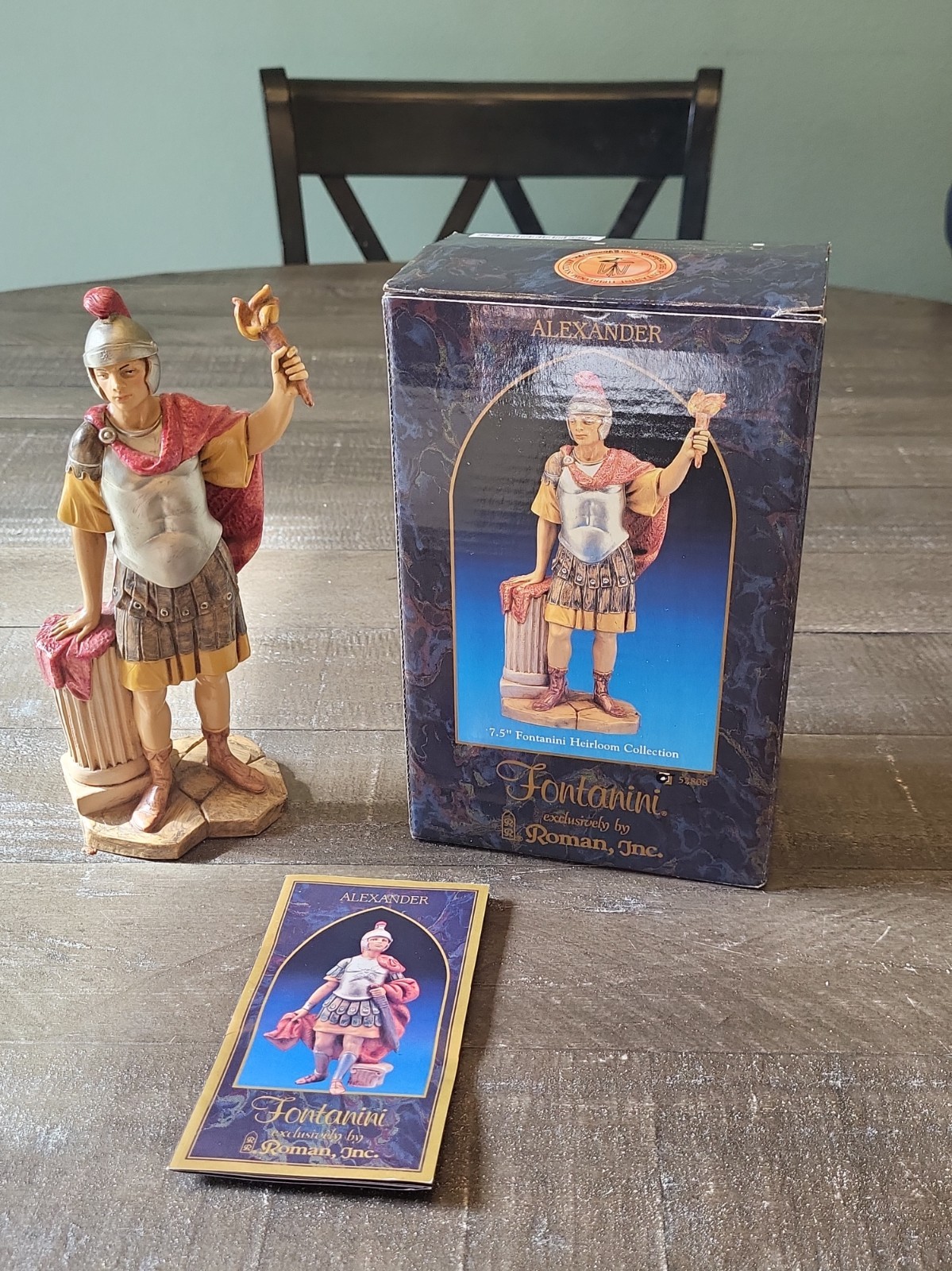 Vtg 1997 Fontanini Alexander Roman Centurion 7 5” Figure 52808 Italy Box Card Vtg 1997 Fontanini Alexander Roman Centurion 7 5” Figure 52808 Italy Box Card