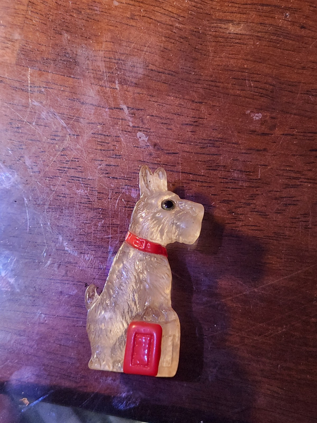 Vintage Art Deco Lucite Scottish Terrier Brooch Vintage Art Deco Lucite Scottish Terrier Brooch