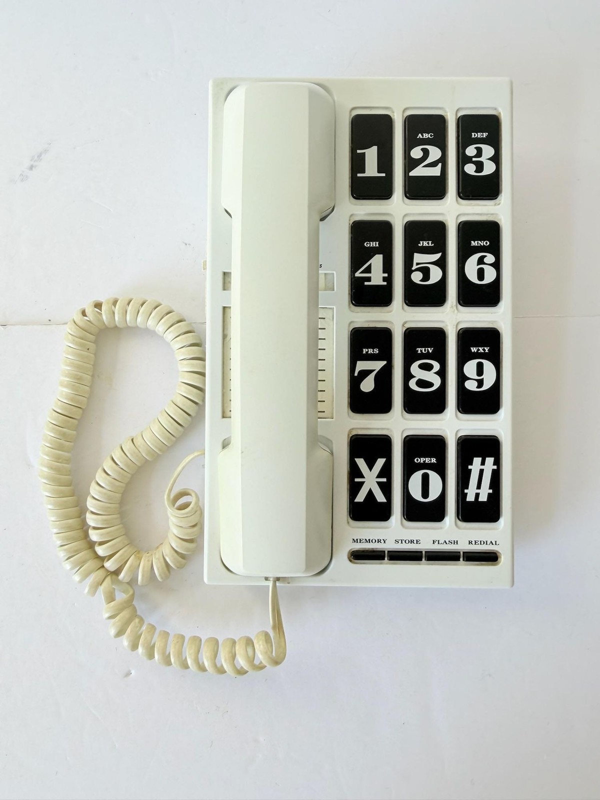 Vintage Large Number Push Button Telephone Bell Northwestern E Z Button Phone
