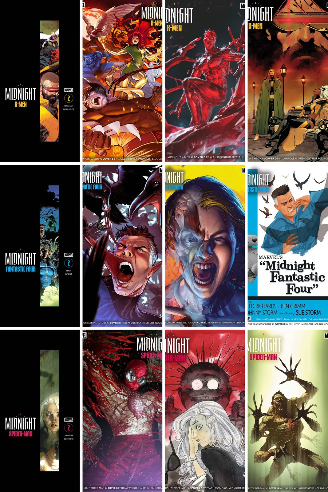 Marvel Midnight Universe #2 12-Cover Bundle & Ultimate Cover Bundle 30% Off PREO Marvel Midnight Universe #2 12-Cover Bundle & Ultimate Cover Bundle 30% Off PREO
