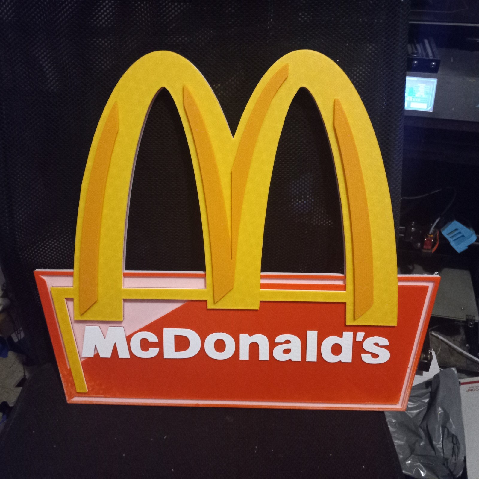 Sale McDonald’s Big 3D Advertising Sign Golden Arches 19"×17" 3D Printed Sale McDonald’s Big 3D Advertising Sign Golden Arches 19"×17" 3D Printed