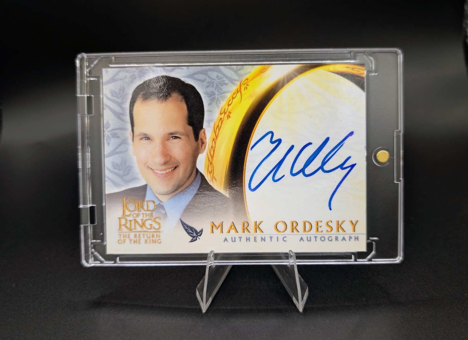 2003 Topps Lord of the Rings Return of the King Mark Ordesky Authentic Autograph