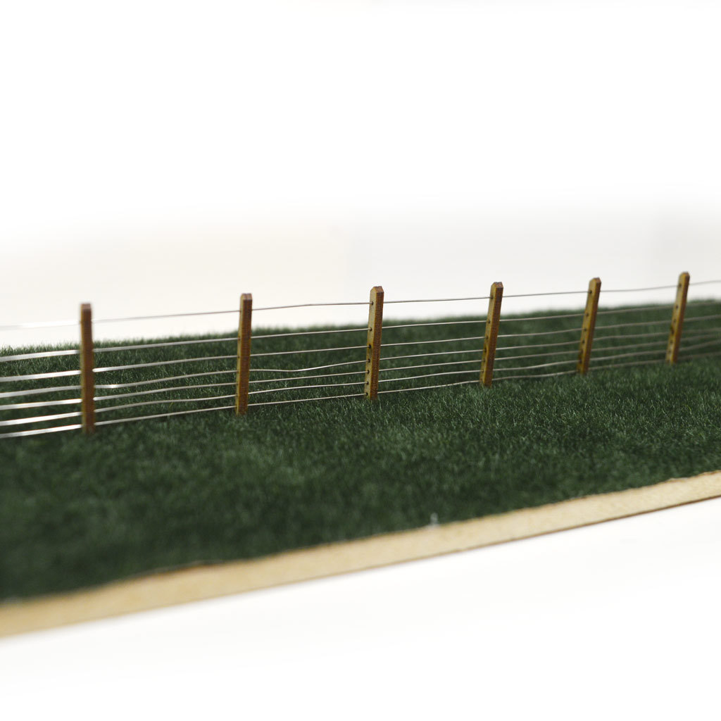 LASER CUT 5ft GWR FENCE POSTS OO GAUGE MODEL RAILWAY 1:76 OO SCALE LX065-OO