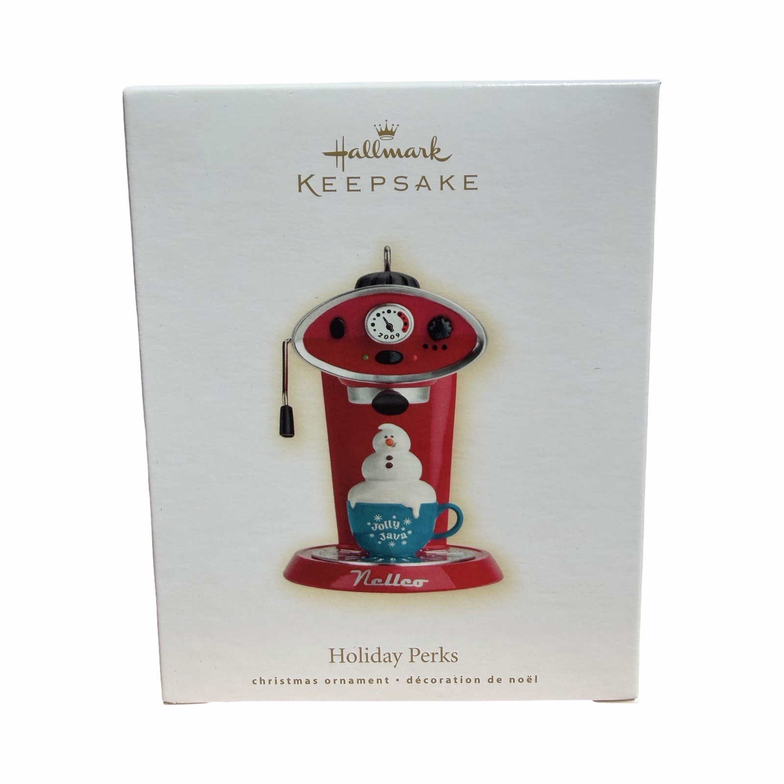 2009 Hallmark Keepsake Holiday Perks Ornament - Jolly Java - Coffee Snowman 2009 Hallmark Keepsake Holiday Perks Ornament - Jolly Java - Coffee Snowman