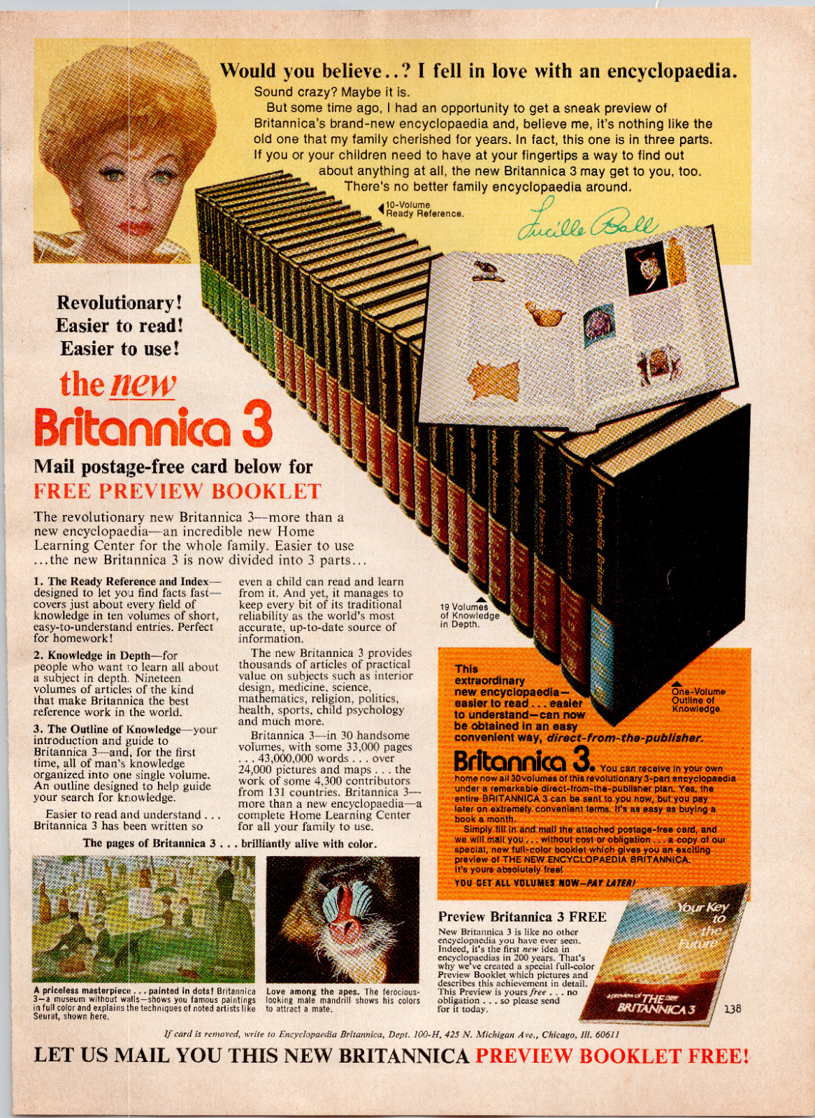 Vintage Print Ad Lucille Ball Britannica 3 Encyclopedia 1970s I Love Lucky Vintage Print Ad Lucille Ball Britannica 3 Encyclopedia 1970s I Love Lucky