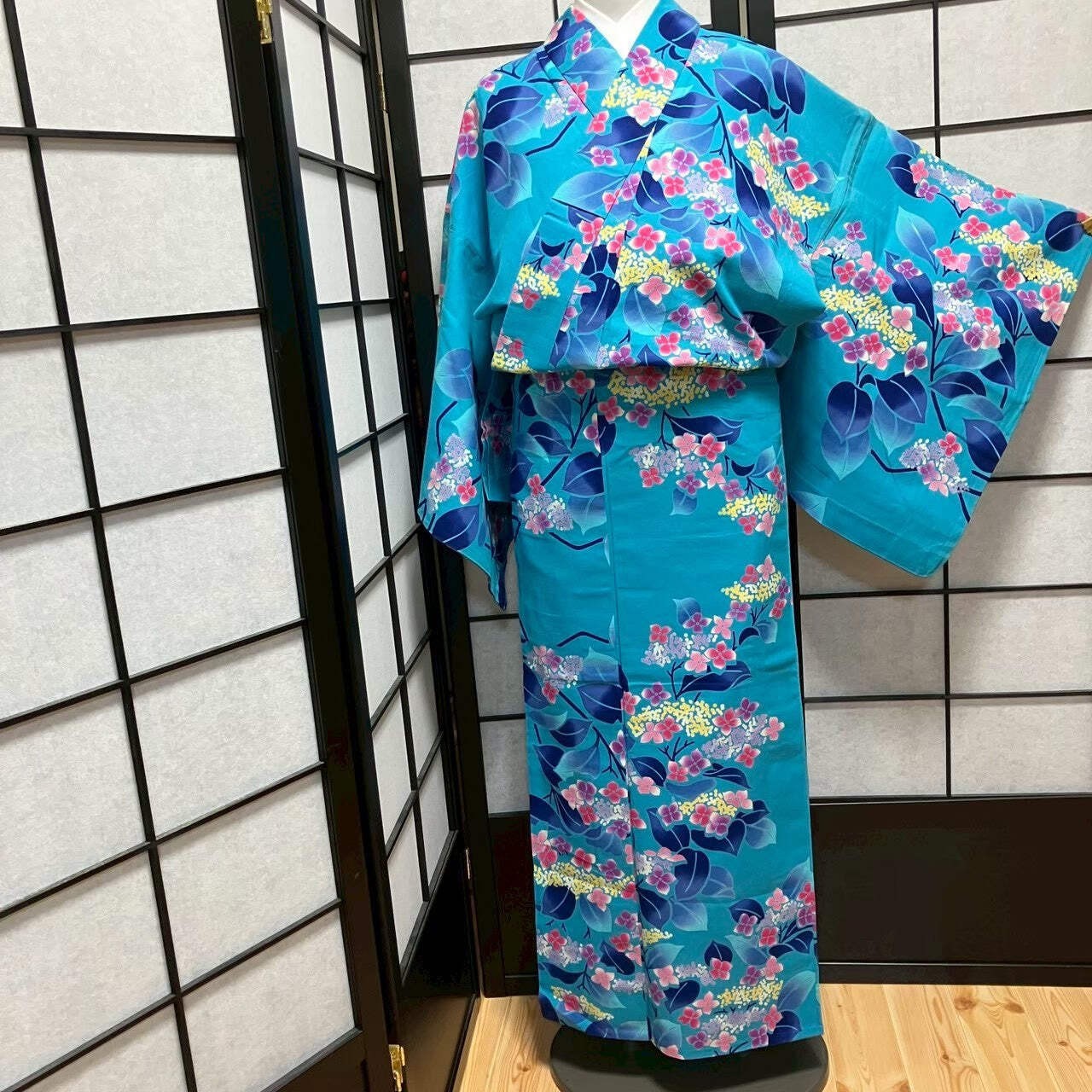 9077# Japanese Yukata Womens Vintage Fabric Cotton Robe Kimono Traditional 9077# Japanese Yukata Womens Vintage Fabric Cotton Robe Kimono Traditional