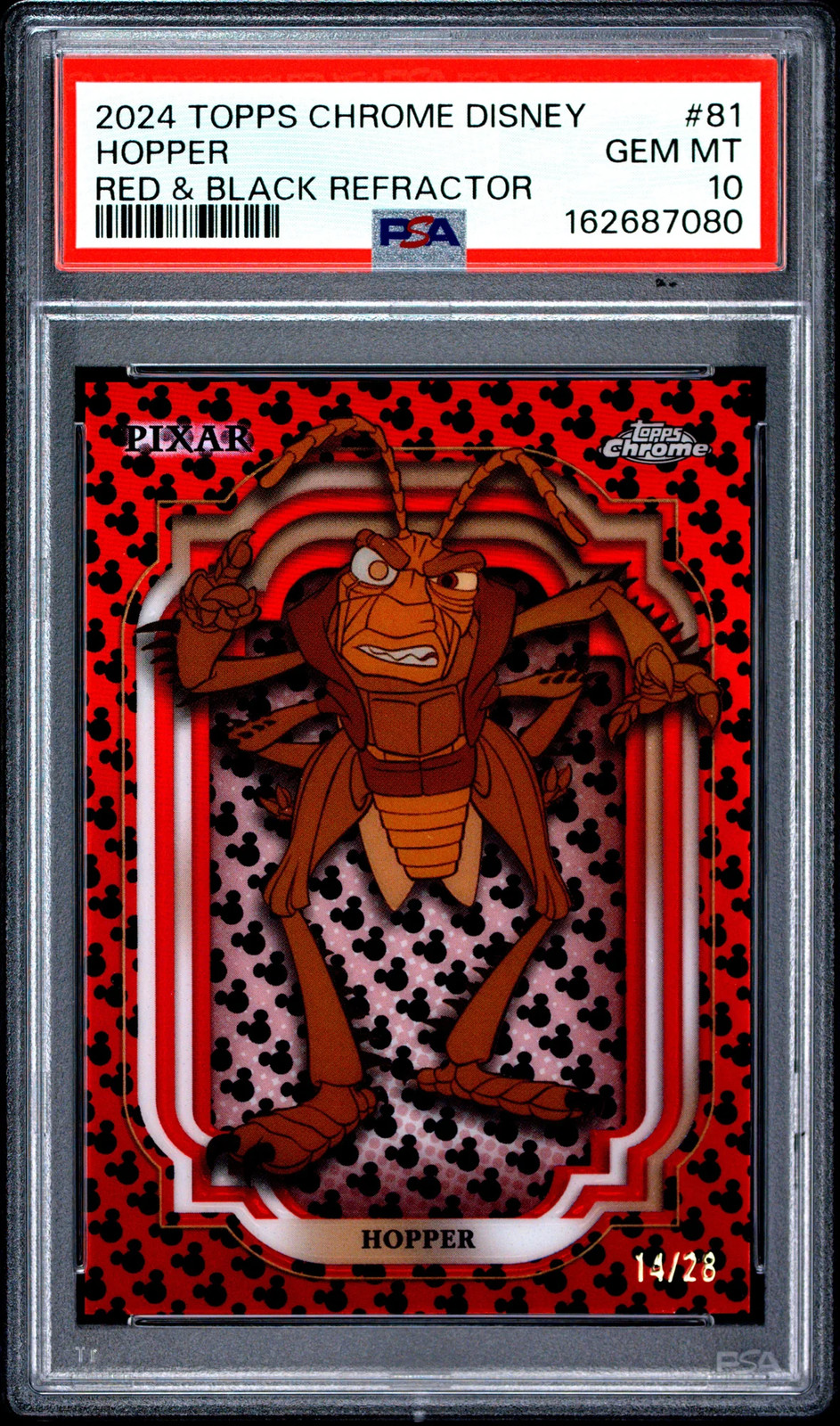 2024 Topps Chrome Disney Hopper /28 #81 PSA 10 2024 Topps Chrome Disney Hopper /28 #81 PSA 10