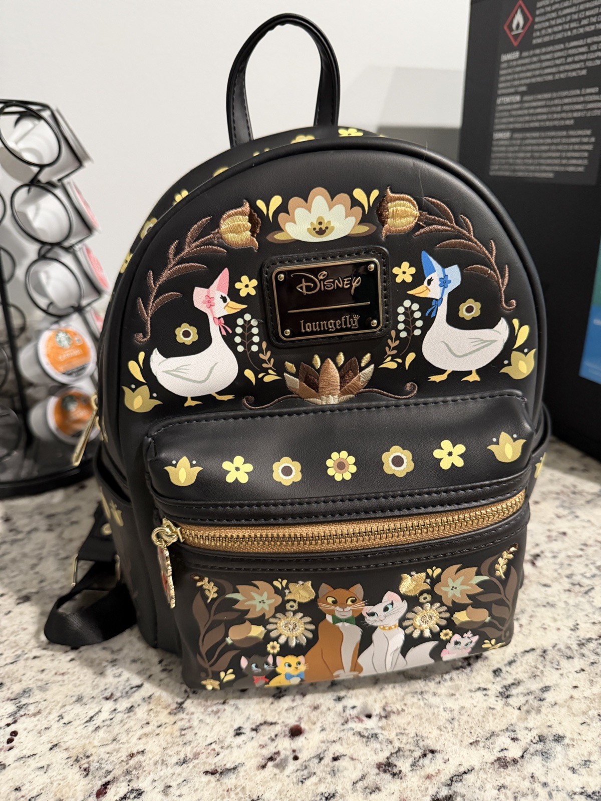 Loungefly Disney The Aristocats Floral Mini Backpack Rare Box Lunch Exclusive Loungefly Disney The Aristocats Floral Mini Backpack Rare Box Lunch Exclusive