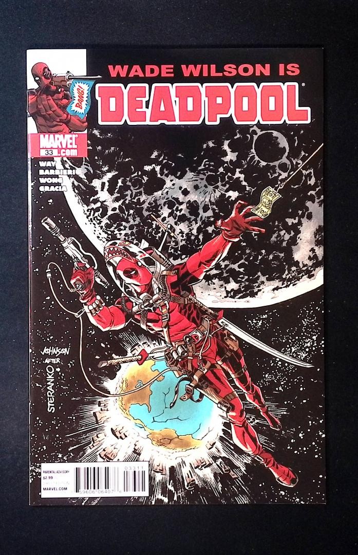 Wade Wilson is Deadpool #33 Marvel 2011 Dave Johnson after Steranko cover