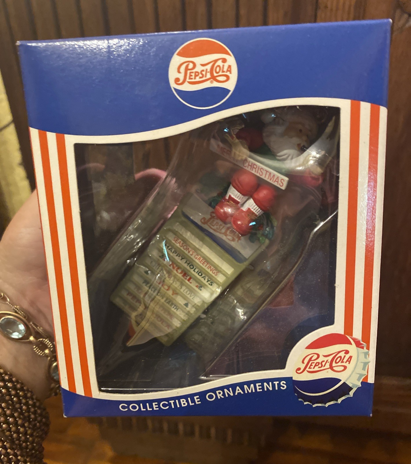 Vintage 1997 Pepsi-Cola Santa Claus Sign Collectible Holiday Christmas Ornament Vintage 1997 Pepsi-Cola Santa Claus Sign Collectible Holiday Christmas Ornament