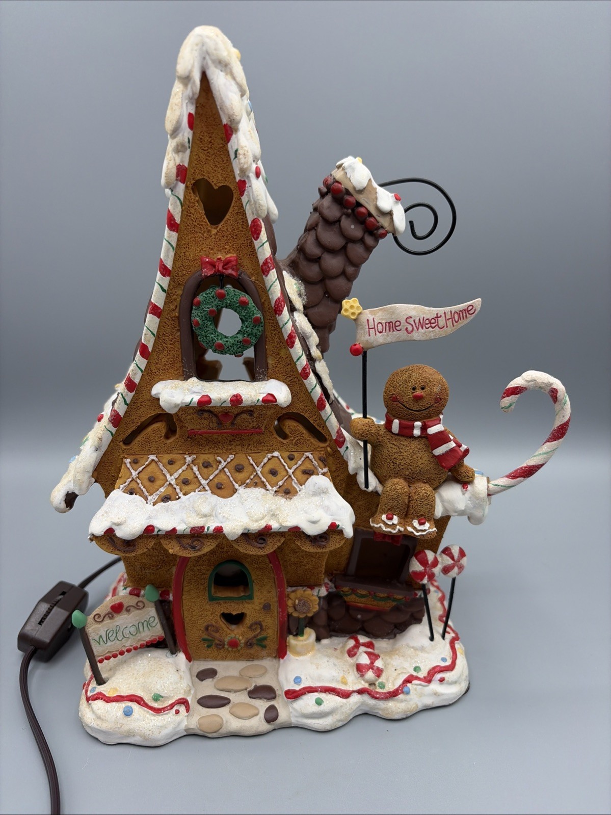 Vintage Crazy Mountain Christmas Gingerbread House Lighted w/Plug & Switch 9.5" Vintage Crazy Mountain Christmas Gingerbread House Lighted w/Plug & Switch 9.5"