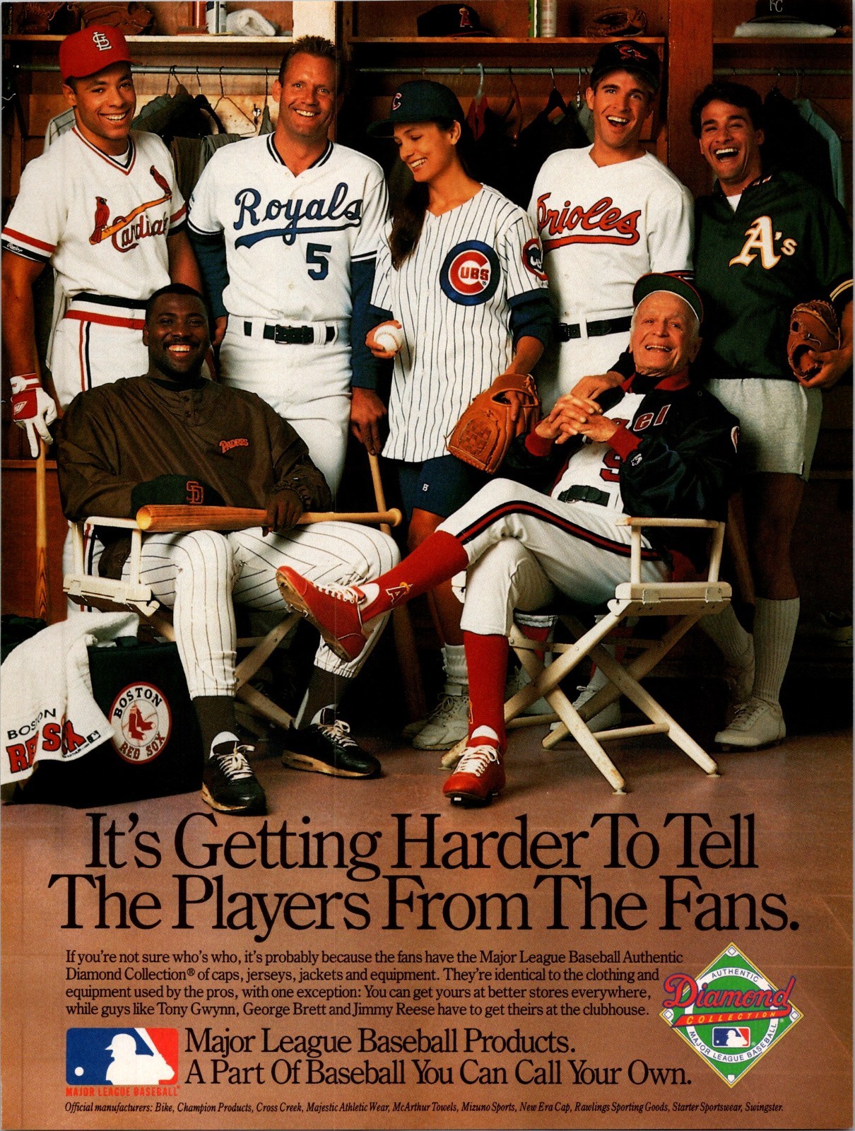 1989 • DIAMOND COLLECTION Print Ad • 1980s George Brett Tony Gwynn Reese GA.29 1989 • DIAMOND COLLECTION Print Ad • 1980s George Brett Tony Gwynn Reese GA.29