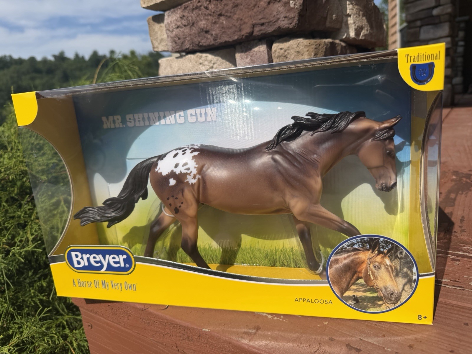 Breyer Horse Mr. Shining Gun “Goose” Appaloosa Gelding Buckskin Blanket NIB Breyer Horse Mr. Shining Gun “Goose” Appaloosa Gelding Buckskin Blanket NIB