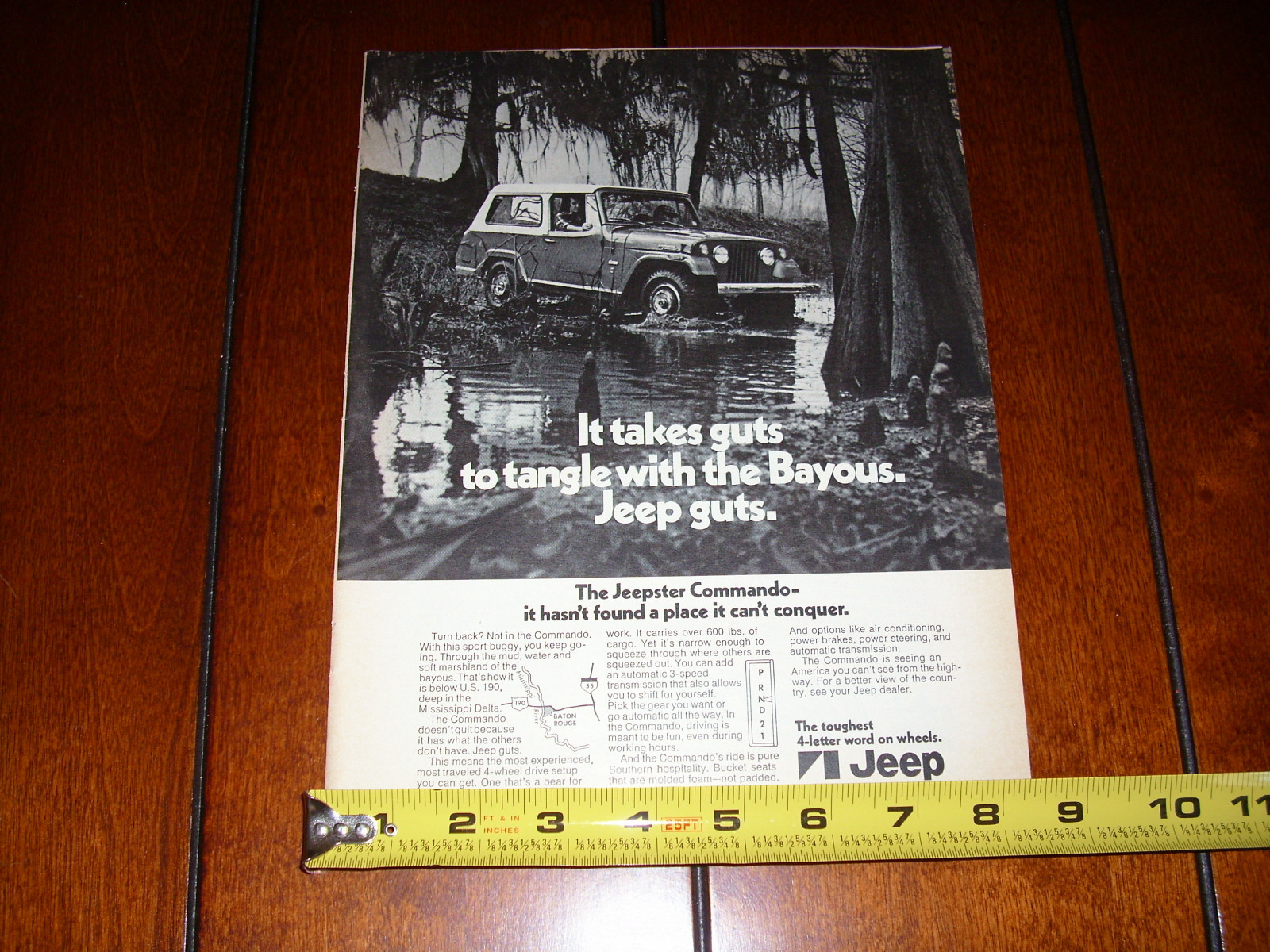 1971 JEEP JEEPSTER COMMANDO - ORIGINAL AD 1971 JEEP JEEPSTER COMMANDO - ORIGINAL AD