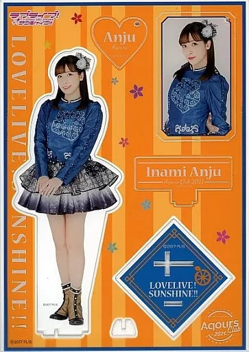 Collectible Anju Inami Aqours CLUB 2021 Official Acrylic Stand & Keychain