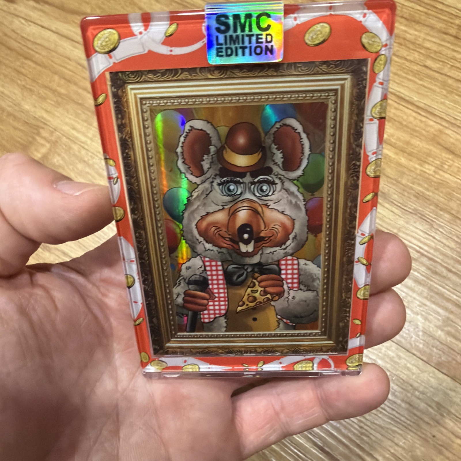 Saturday Morning Cards Portrait Card of Chuck E Cheese - Limited 26/50 Omega SMC Saturday Morning Cards Portrait Card of Chuck E Cheese - Limited 26/50 Omega SMC