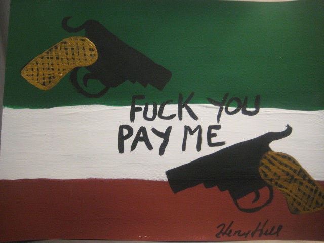 HENRY HILL GOODFELLA MOB ART ITALIAN FLAG FU YOU PAY ME HENRY HILL GOODFELLA MOB ART ITALIAN FLAG FU YOU PAY ME