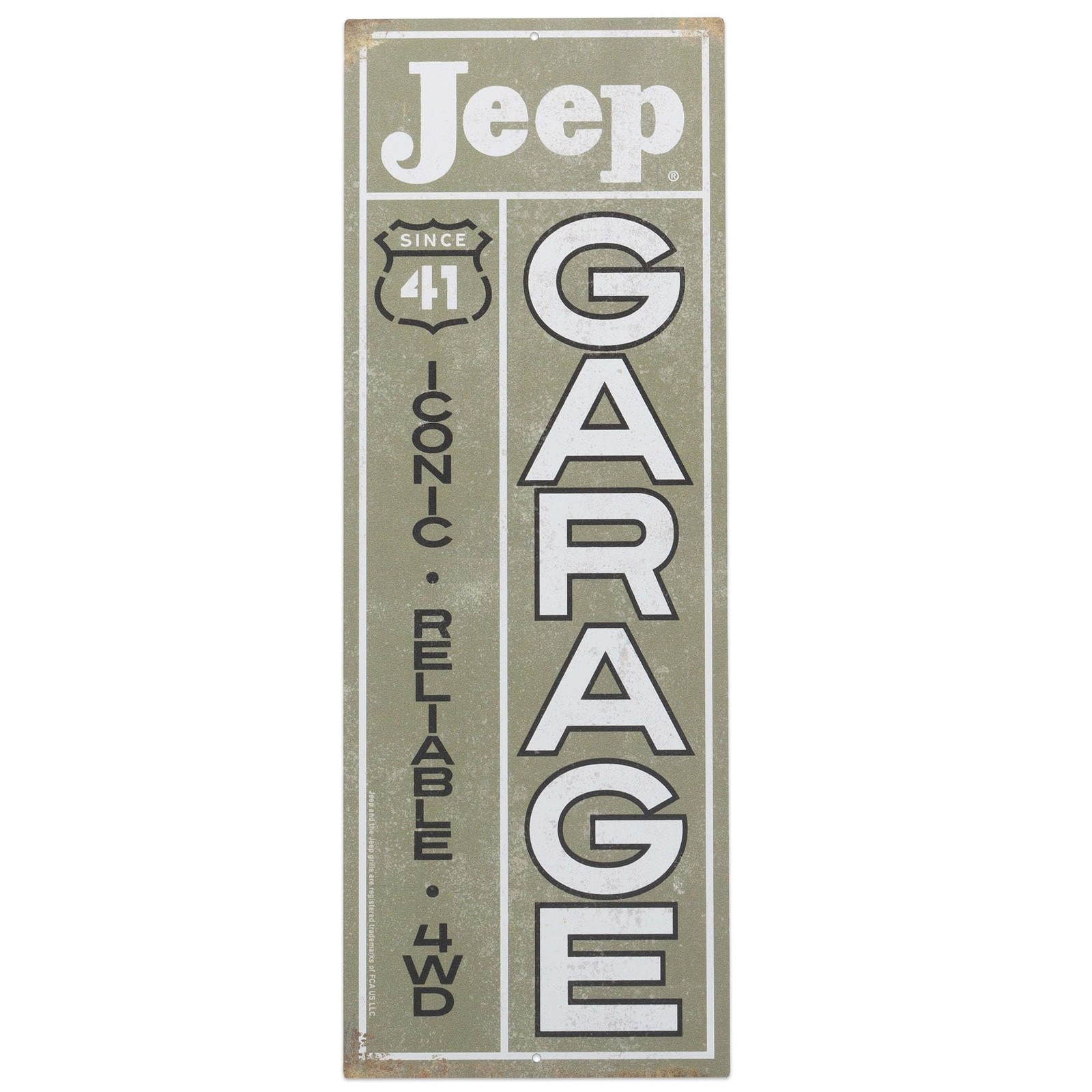 Jeep Garage Since '41 Vertical Metal Sign - Vintage Jeep Sign for Garage, Sho... Jeep Garage Since '41 Vertical Metal Sign - Vintage Jeep Sign for Garage, Sho...