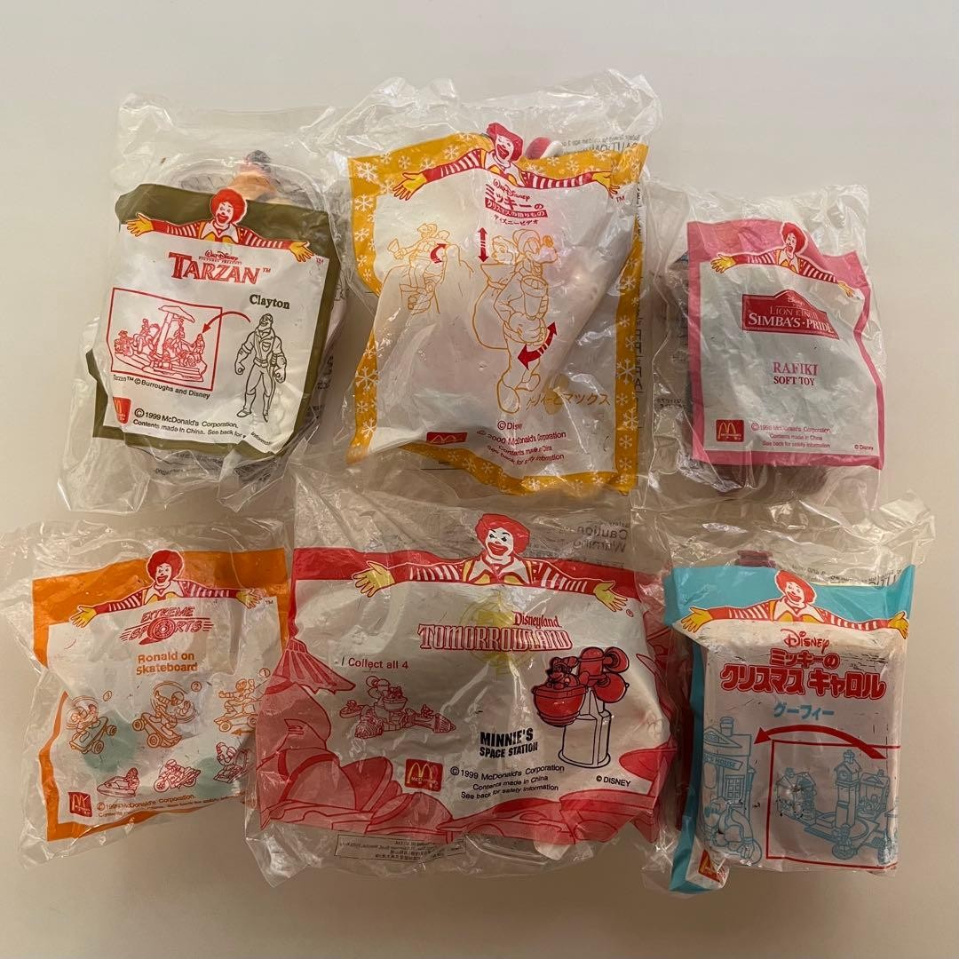 McDonald's Happy Meal Toy Set 6pcs Unopened, Character Collectibles, Japan