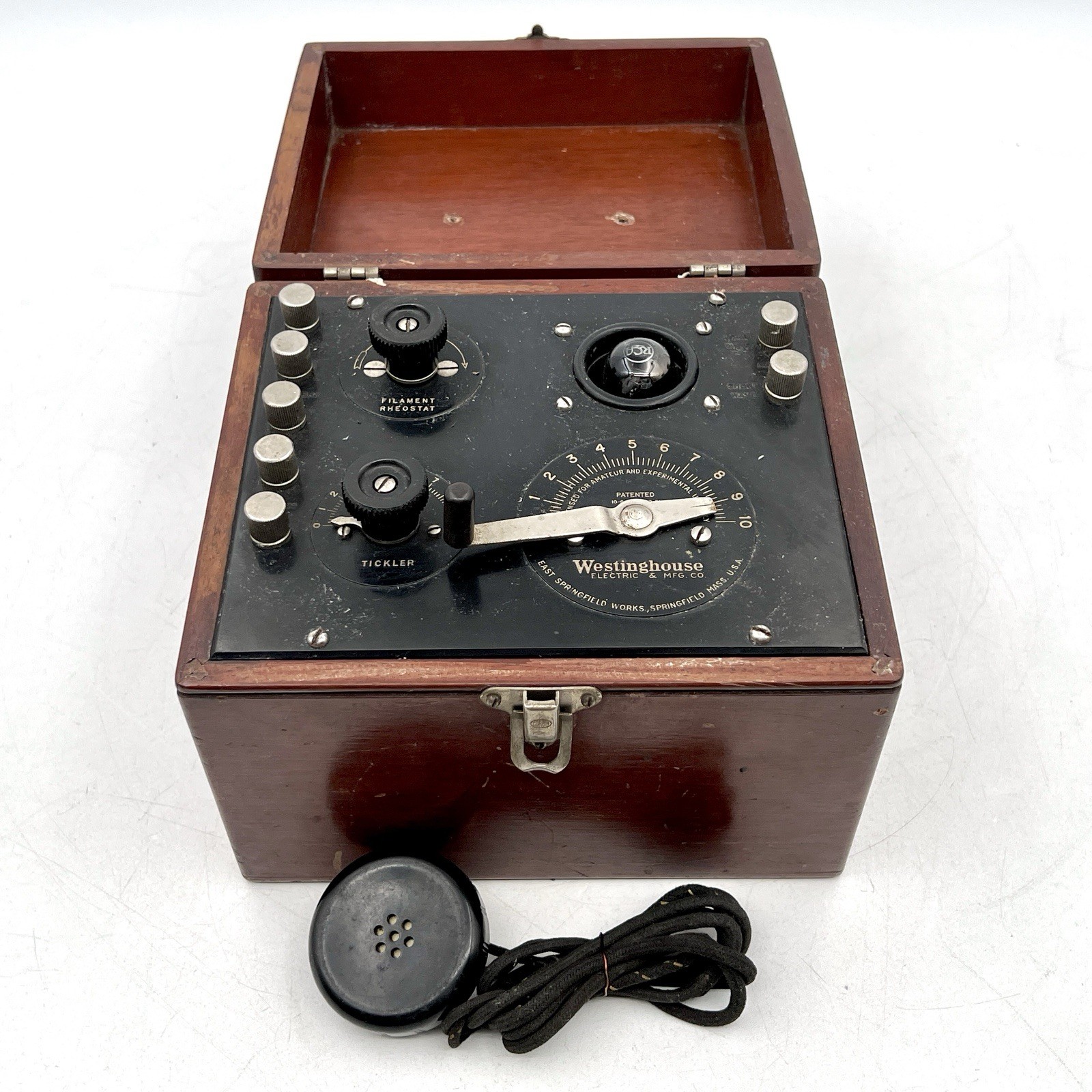 Antique 1920s Westinghouse RA Receiving Tuner & DA Detector Amp Combo - Vtg Tube Antique 1920s Westinghouse RA Receiving Tuner & DA Detector Amp Combo - Vtg Tube