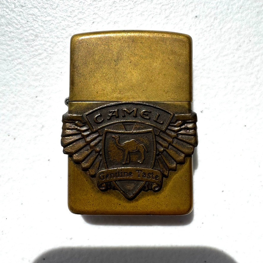 Vintage NOS Camel Genuine Taste Winged Wrap Around Logo Zippo Lighter Vintage NOS Camel Genuine Taste Winged Wrap Around Logo Zippo Lighter