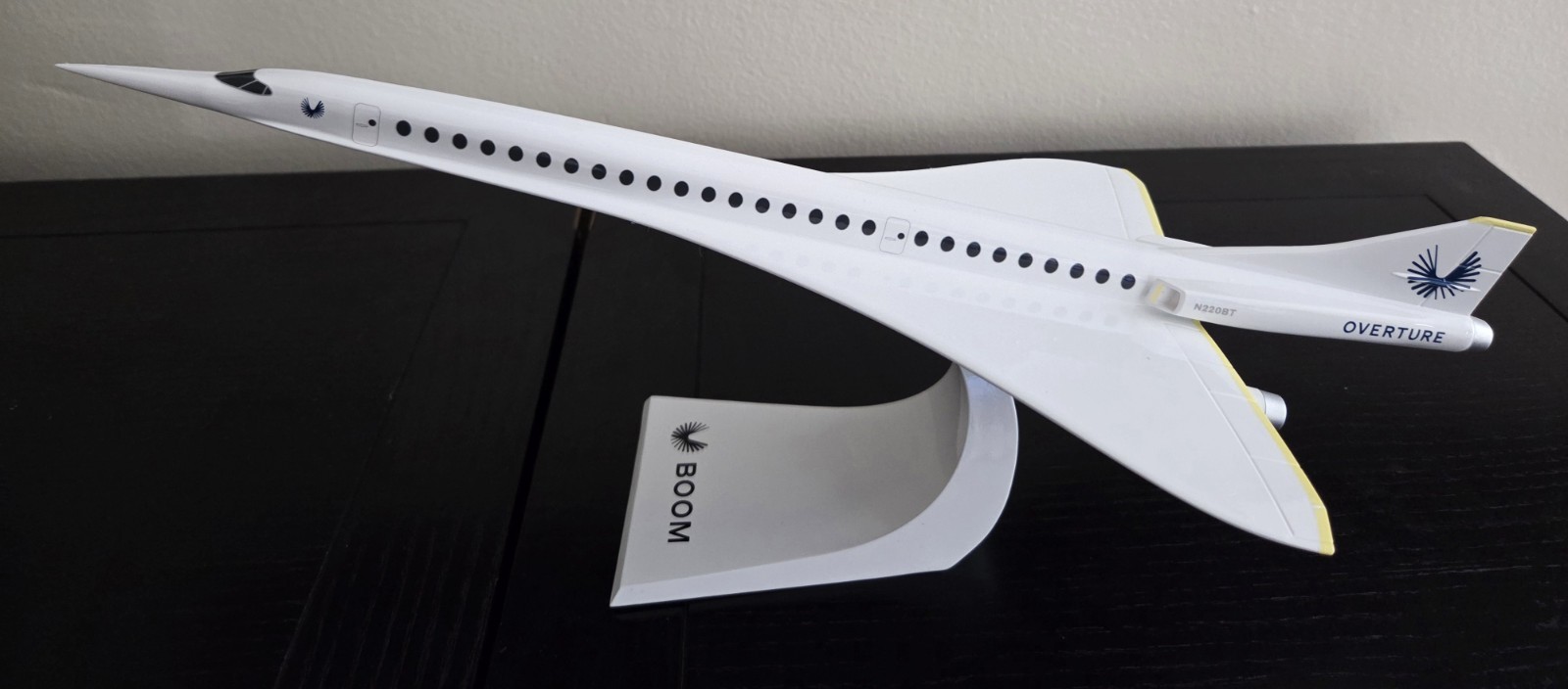 Boom Supersonic Overture Desktop Model Airplane 1:125