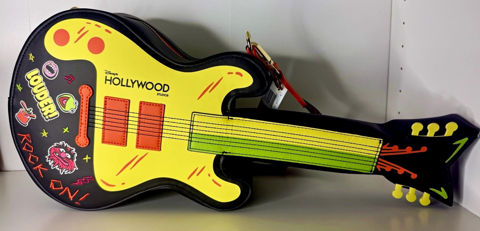 Disney Parks 2026 Muppets Rock and Roller Coaster Guitar Loungefly new rare Disney Parks 2026 Muppets Rock and Roller Coaster Guitar Loungefly new rare