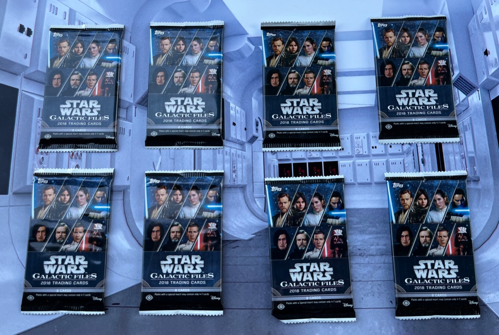 Star Wars 2018 Topps Galactic Files Hobby Box Edition ( 8 Sealed Packs ) Star Wars 2018 Topps Galactic Files Hobby Box Edition ( 8 Sealed Packs )