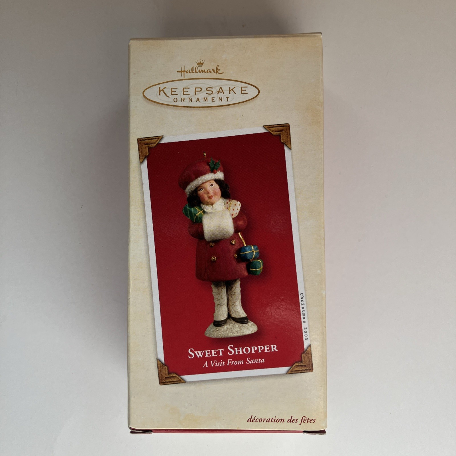 Hallmark Keepsake Christmas Ornament Sweet Shopper A Visit From Santa NIB 2003 Hallmark Keepsake Christmas Ornament Sweet Shopper A Visit From Santa NIB 2003